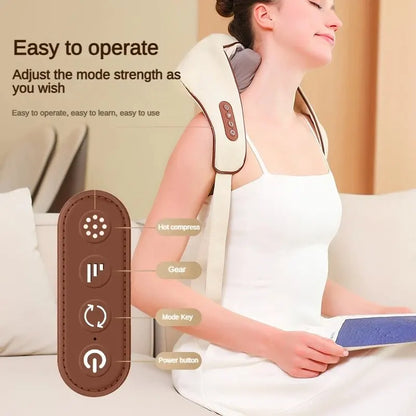 Neck and Shoulder Massager-5D Kneading Massage with Heat Therapy