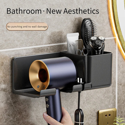 Black Hair Dryer Stand for Bathroom