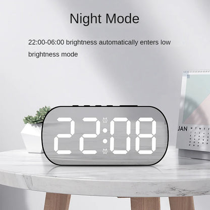 Simple Digital Alarm Clock Function Temperature Calendar LED Display