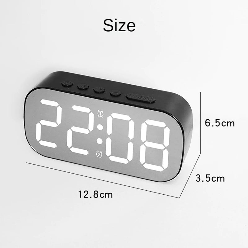 Simple Digital Alarm Clock Function Temperature Calendar LED Display