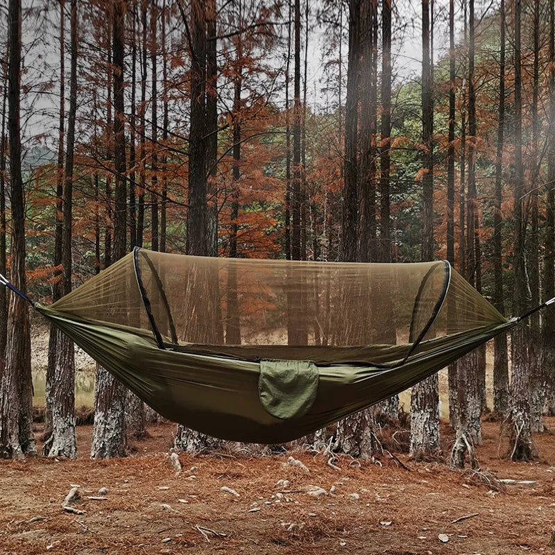 Automatic Mosquito Camping  HammockPole Hammock