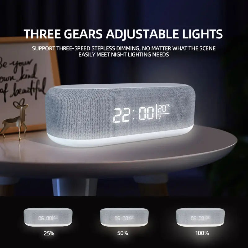 Led Light Clock Wireless Charger