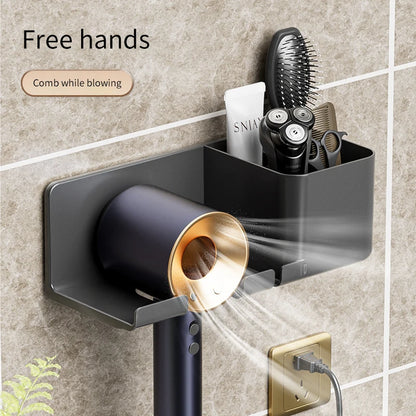 Black Hair Dryer Stand for Bathroom