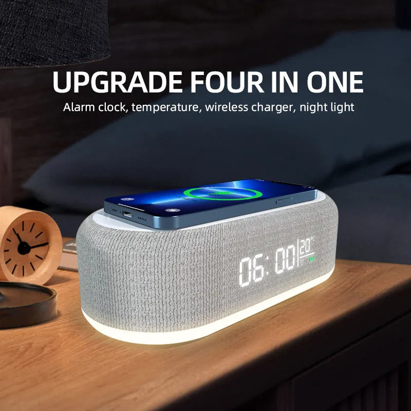 Led Light Clock Wireless Charger