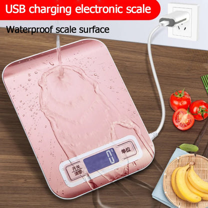 Rechargeable Kitchen Scale LCD Display 5kg/10kg