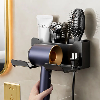 Black Hair Dryer Stand for Bathroom