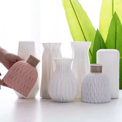 Modern Plastic Flower Vase Flower Po