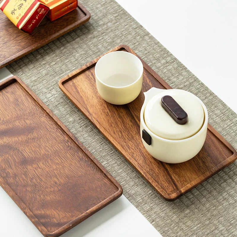 Natural Wooden Tray Serving Table Tray Table Plate