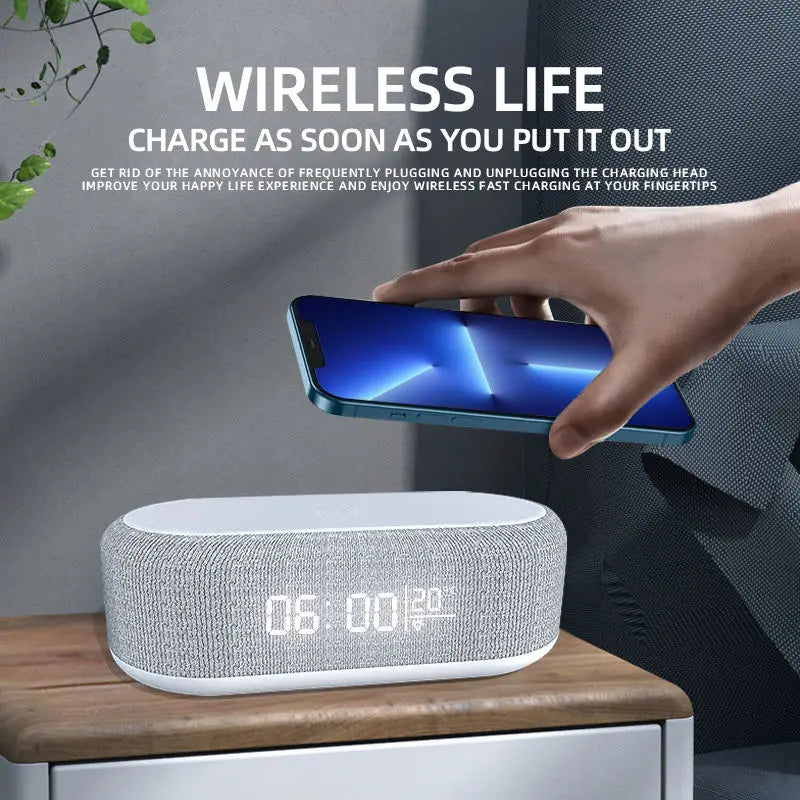 Led Light Clock Wireless Charger