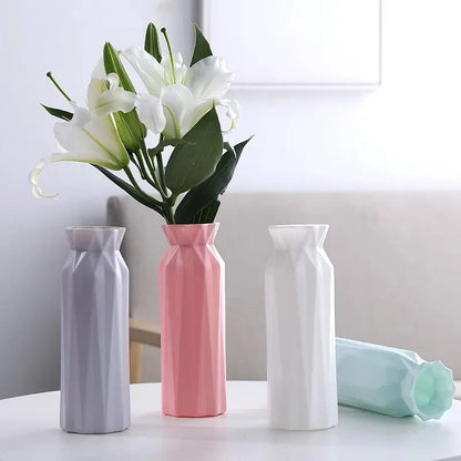 Modern Plastic Flower Vase Flower Po